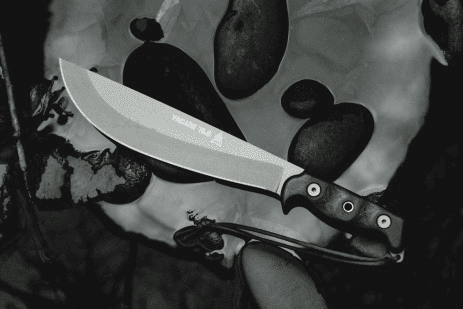 An image of the TOPS Knives Yacare 10.0, which is considered the best machete for heavy-duty tasks.